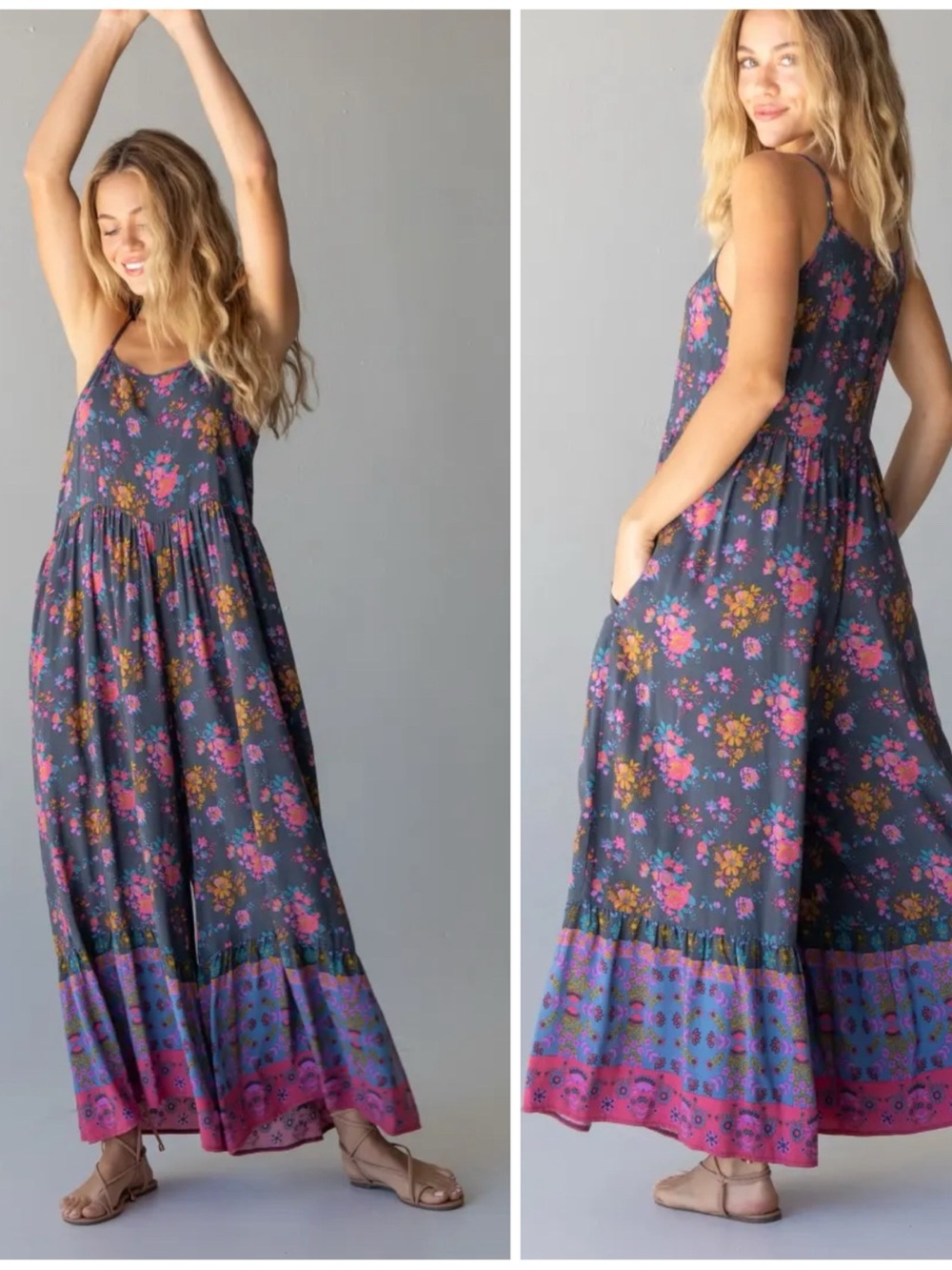 Natural Life Zoe Wide Leg Jumpsuit | Medium